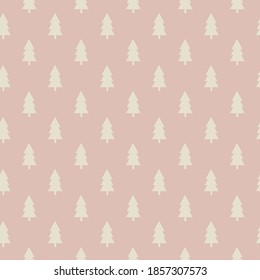 Seamless Colorfull Christmas tree pattern, wrapping paper
