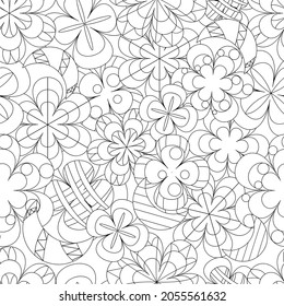 Colores sin foco con un patrón floral sobre un fondo blanco