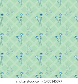 SEAMLESS COLOURED ORNATE PATTERN WITH LOTUS FLORAL AND LATTICE VECTOR TEMPLATE FOR FABRIC, WALLPAPER, TILE, WRAPPING, COVERS AND CARPETS.
