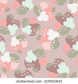 seamless colourful abstract dot flower pattern background