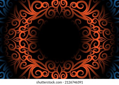 seamless colourful caleidoscope gradient flower art pattern of indonesian culture traditional tenun batik ethnic dayak ornament for wallpaper ads background sticker or clothing