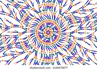 seamless colourful caleidoscope gradient flower and leaf art pattern of indonesian culture traditional tenun batik ethnic dayak ornament for wallpaper ads background 
