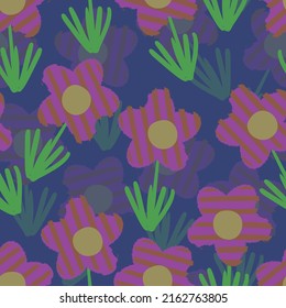 fondo del patrón de flores de colores y garabatos sin fisuras, tarjeta de felicitación o tela
