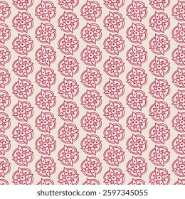 seamless colourful flower pattern design
