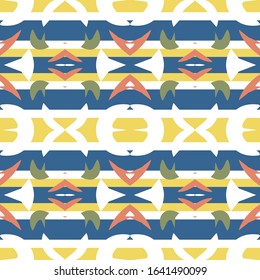 Seamless colourful pattern geometric backgrounds vector design