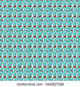 Seamless colourful pattern geometric backgrounds vector design