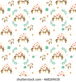 Seamless colourfull owl pattern for kids in vector