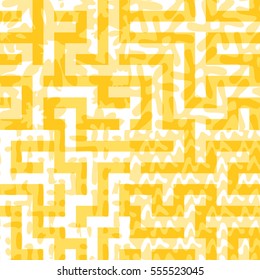 Seamless combined flat color patterns background tile