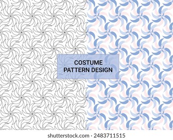 Diseño de patrón de traje moderno simple cómodo sin costuras