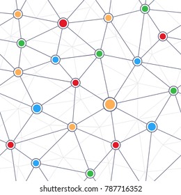 Seamless  communication network, crystal lattice
