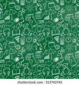 Seamless communication pattern. Vector