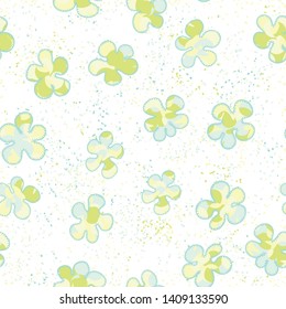 Seamless composition from chaos of motley blobs and abstract elements.