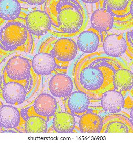 Seamless composition of clods and abstract elements.