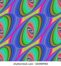 Seamless computer generated colorful ellipse pattern background