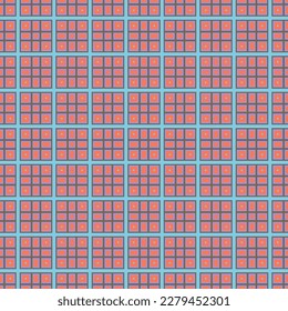 Seamless Concept Swatch Funky Frame Fashion Trendy Art Shape Grid Fabric Wallpaper Textile Background Tile Symmetry Backdrop Texture Print Graphic Geometric Modern Pattern