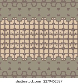 Seamless Concept Swatch Funky Frame Fashion Trendy Art Shape Grid Fabric Wallpaper Textile Background Tile Symmetry Backdrop Texture Print Graphic Geometric Modern Pattern