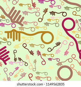 Seamless conceptual background handphone or mobilephone for design catalog or texture. Vector artwork.