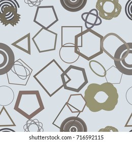 Seamless conceptual background, for web page, graphic design, catalog or texture. Pattern of mixed. Vector illustration graphic.