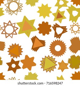 Seamless conceptual background, for web page, graphic design, catalog or texture. Pattern of star. Vector illustration graphic.