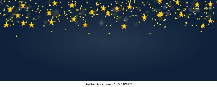 seamless confetti stars background for Christmas and new year time