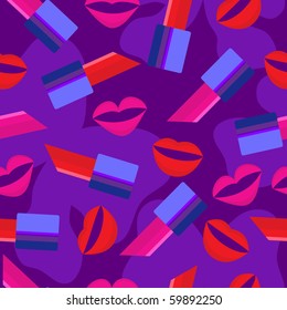 Seamless consists of lips and lipsticks