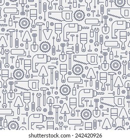 seamless construction line pattern on white background