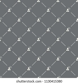 seamless consulting pattern on a dark background. consulting icon creative design. Can be used for wallpaper, web page background, textile, print UI/UX