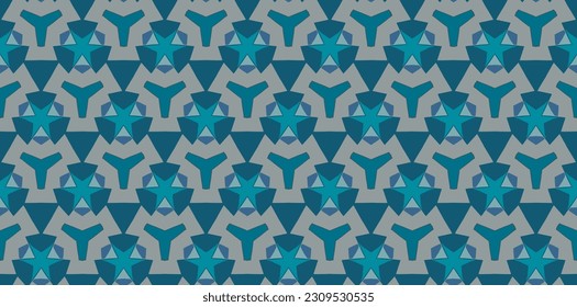 seamless contemporary Batik pattern with floral elements