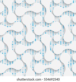 Seamless Contemporary Pattern. Abstract Web Background. Modern Stylize Wallpaper. 3d Tech Design. Wrapping Paper Texture