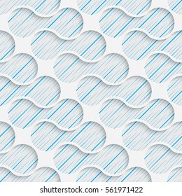 Seamless Contemporary Pattern. Abstract Web Background. Modern Stylize Wallpaper. 3d Tech Design. Wrapping Paper Texture