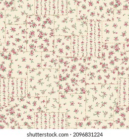 Seamless continuous pattern with floral pattern,