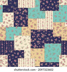 Seamless continuous pattern with floral pattern,