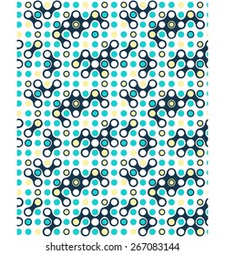 Seamless contrast futuristic abstract pattern 