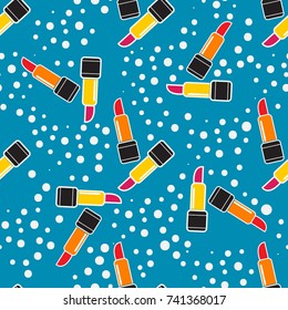Seamless conversational pattern, vector design, endless background with objects