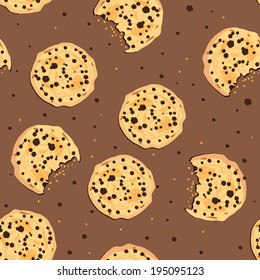 Seamless cookies pattern