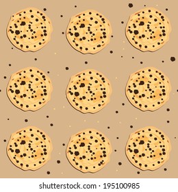 Seamless cookies pattern