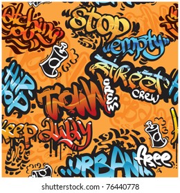 seamless cool graffiti background