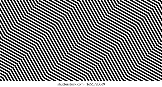 Seamless cool minimalistic pattern. Vector texture of diagonal zigzag lines.