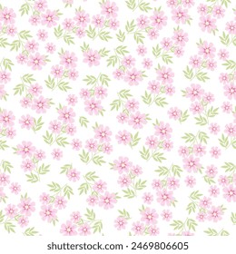 patrón de flores de coqueta sin costuras. Delicados pétalos y vibrantes flores crean una ilustración botánica artística y vintage. Perfecto para Fondo de pantalla, tela, papel de embalaje y más.