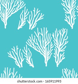 Seamless Coral Print Background Pattern