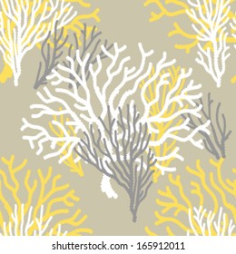 Seamless Coral Print Background Pattern