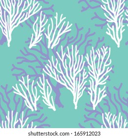 Seamless Coral Print Background Pattern