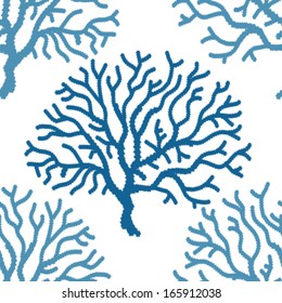 Seamless Coral Print Background Pattern