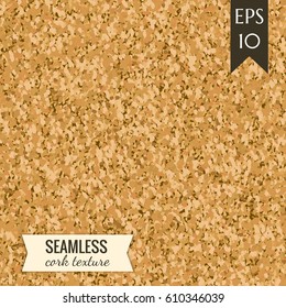 Seamless Cork Texture. Vector Illustration