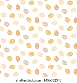 Seamless cornflakes pattern. Vector seamless pattern, hand drawn illustration. Oat flakes seamless background.