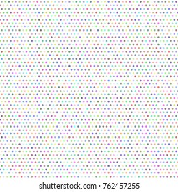 Seamless coroful retro pea pattern, dotted background on a white background. Vector repeating textures