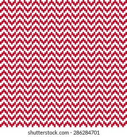 Seamless corporate red and white retro chevron arrows op art pattern vector