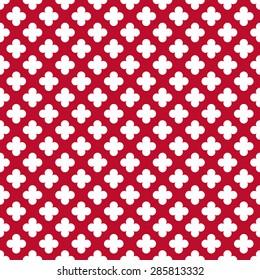 Seamless corporate red and white vintage pattern vector