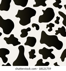 Seamless Cow Hide Pattern