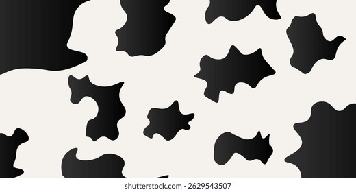 Seamless Cow Hide Pattern,eps10 vector